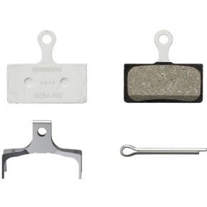 Shimano G05a-rx Alloy Backed Resin Brake Pads  2022 - Typified by its lightweight (285g) supportive shape and pressure-relief channel