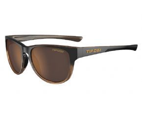 Tifosi Smoove Single Lens Sunglasses Mocha Fade - Adjustable ear and nose pieces for a customizable comfortable fit.