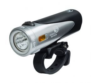 Light And Motion VIS 700 Front Light Tundra - Thoughtfully designed for daily commuters with bright amber safety side lighting